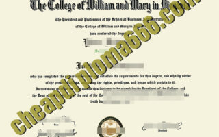 fake College of William & Mary degree