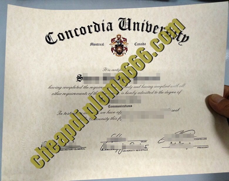 Concordia University fake diploma