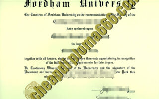 Fordham University fake degree