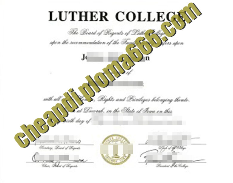 buy Luther College degree certificate