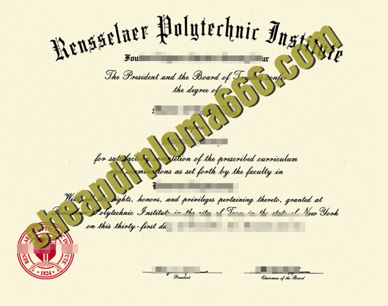fake Rensselaer Polytechnic Institute degree certificate