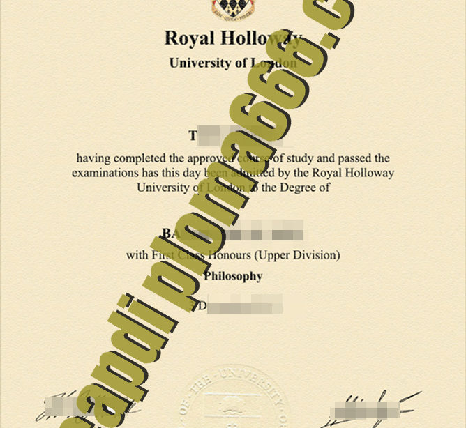 fake Royal Holloway diploma