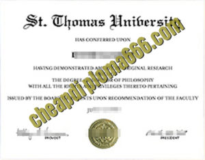 buy St. Thomas University degree certificate