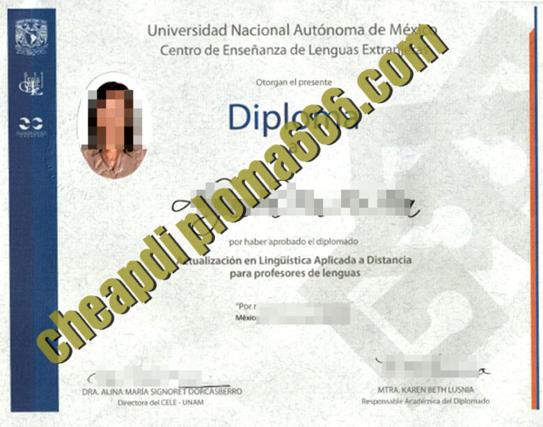 fake Universidad Nacional Autónoma de México degree certificate