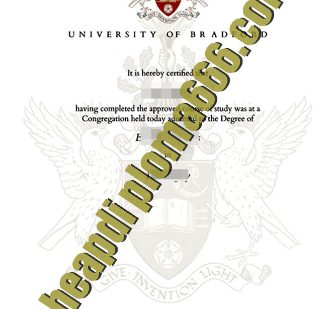 fake University of Bradford diploma
