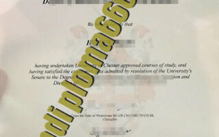 University of Chester fake degree certificate