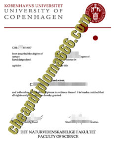 University of Copenhagen fake degree certificate