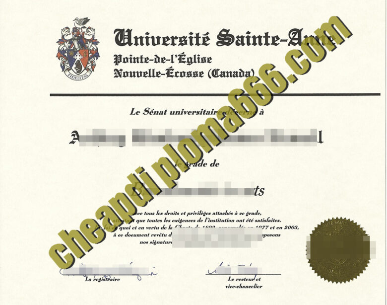 buy Université Sainte-Anne degree certificate
