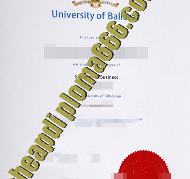 fake University of Ballarat diploma