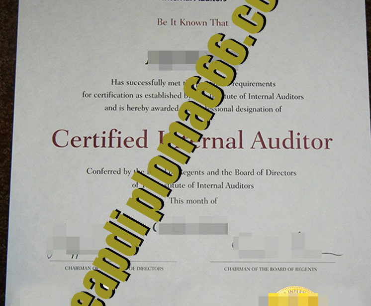 buy IIA certificate