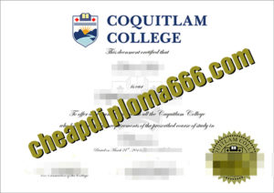 buy Coquitlam College degree certificate