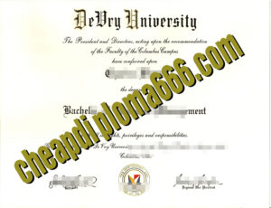 buy DeVry University degree certificate
