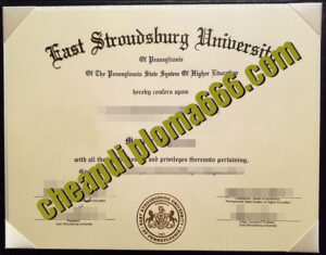 fake East Stroudsburg University of Pennsylvania degree certificate
