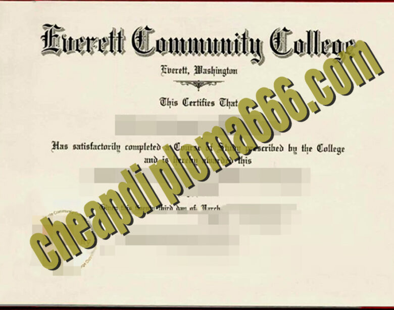 buy Everett Community College degree certificate