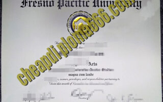 Fresno Pacific University degree certificate