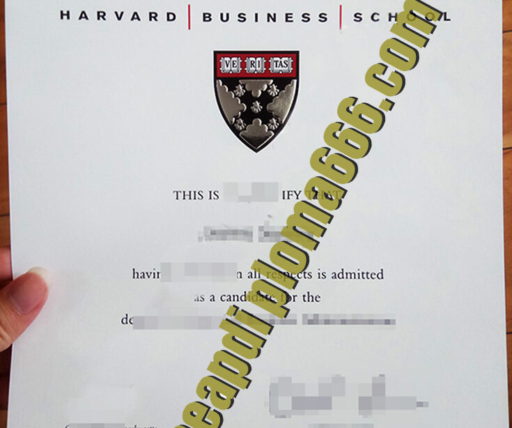 fake Harvard Business School degree certificate