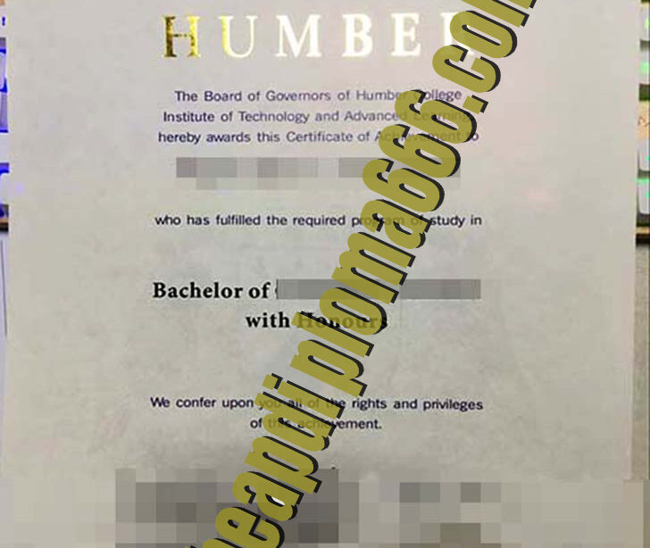 buy Humber College degree certificate