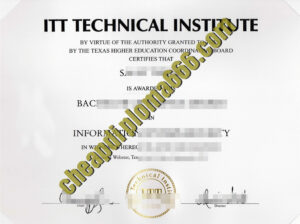 ITT Tech fake degree certificate