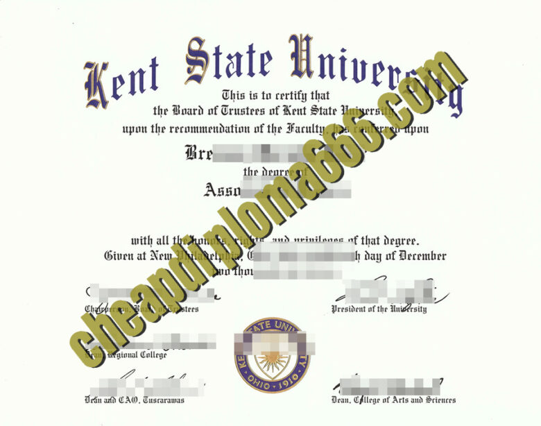 buy Kent State University diploma