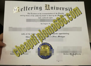 Kettering University certificate
