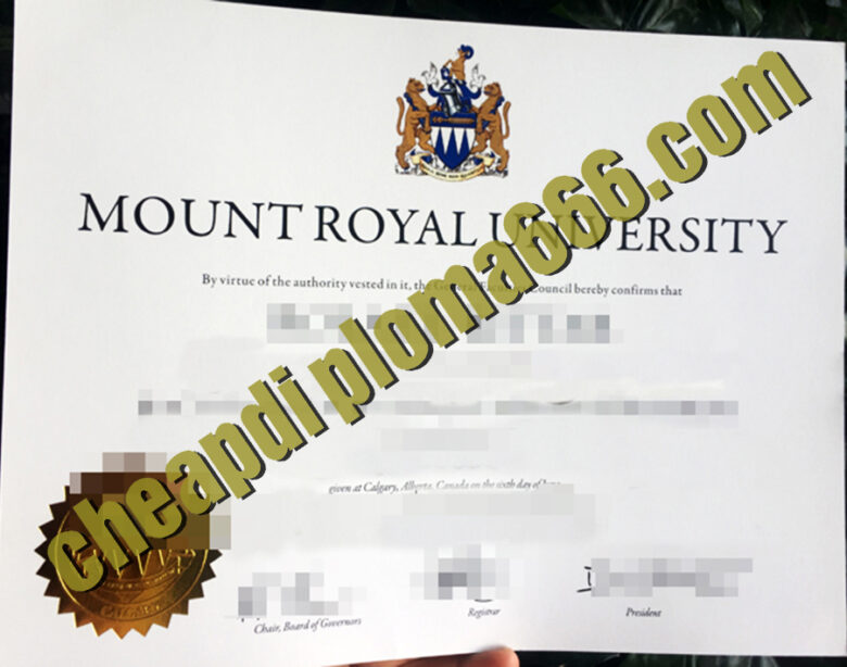 Mount Royal University fake diploma